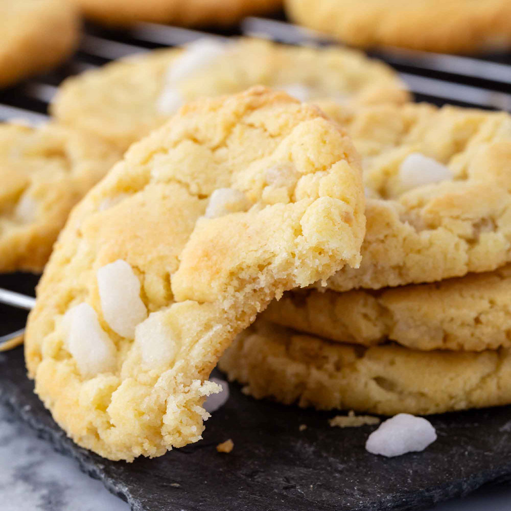 Sugar cookie with a bite taken out of it