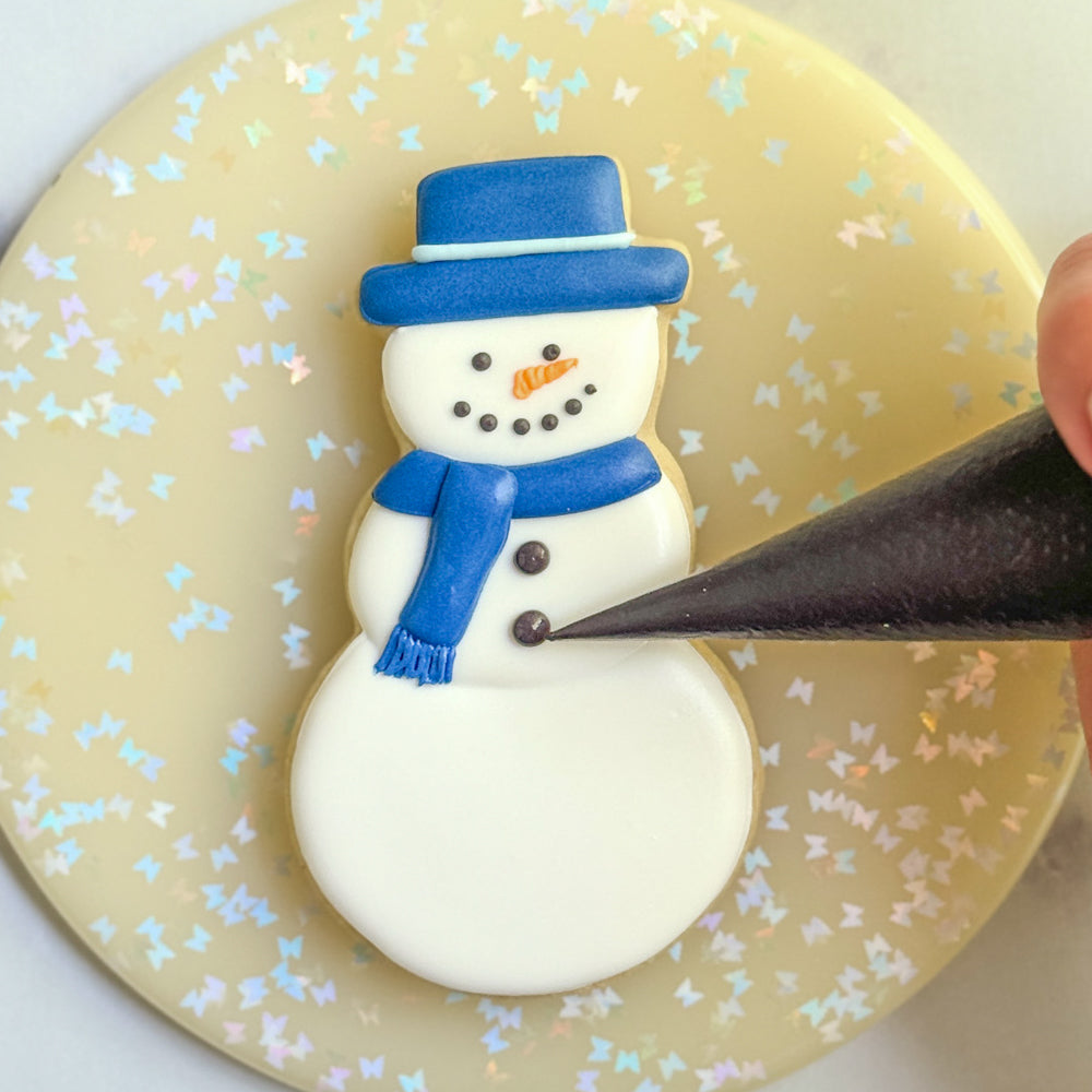 Snowman Cookie Decorating Tutorial