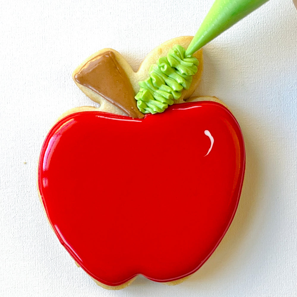 Apple Cookie with Royal Icing