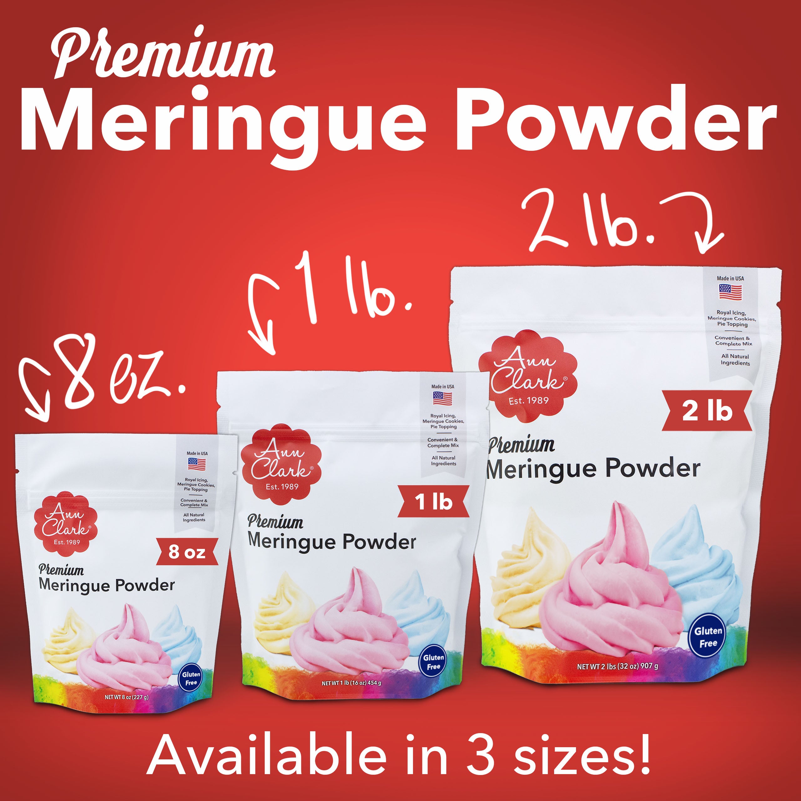 Ann Clark Premium Meringue Powder,  2 lb