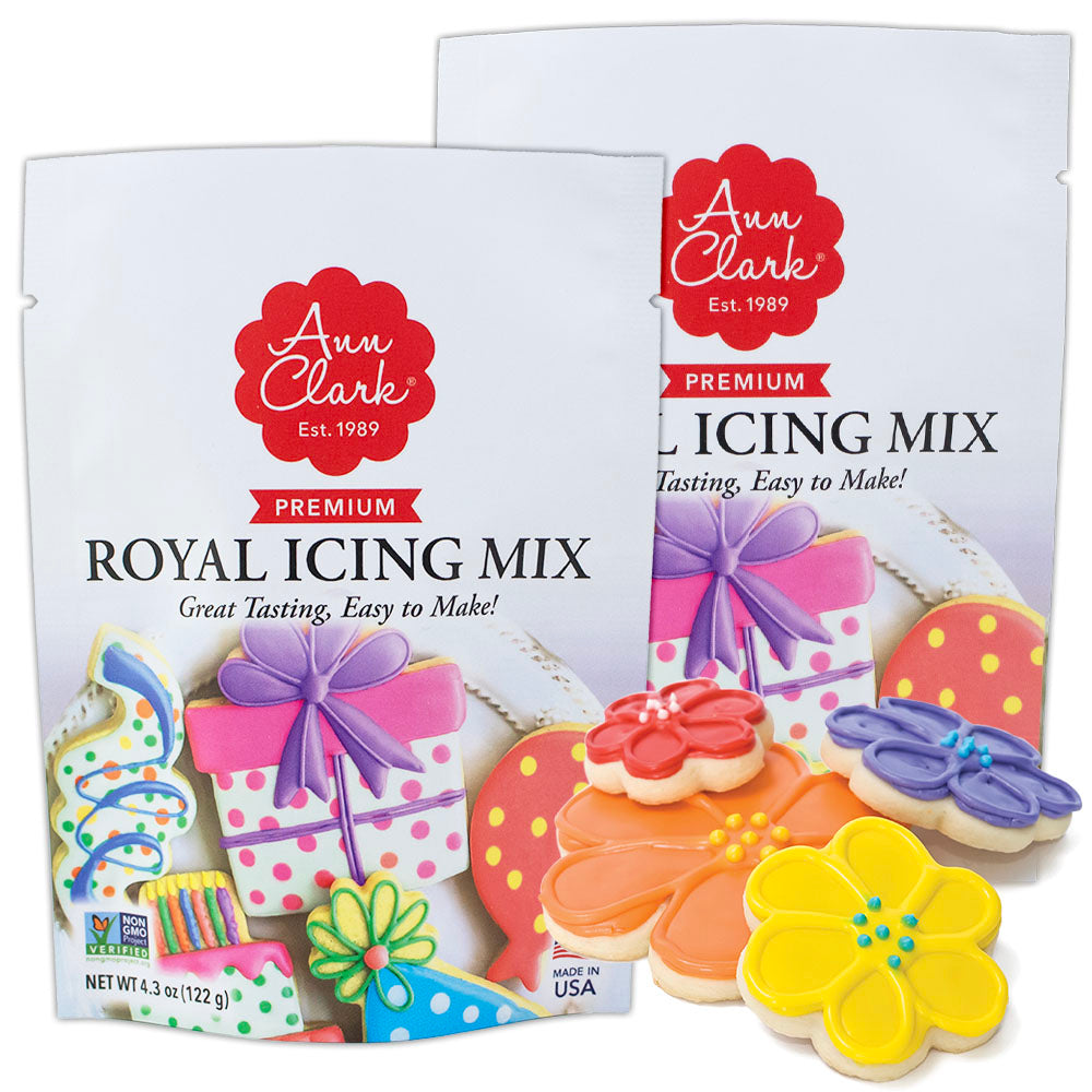 Ann Clark Instant Royal Icing Mix, White - 2 Pack